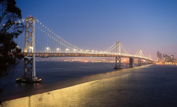 Körfez San Francisco Skyline Pasifik West Coast geçiş Köprüsü — Stok fotoğraf