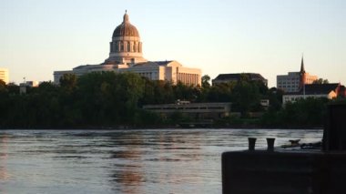 Jefferson City Missouri sermaye Binası Missouri Nehri