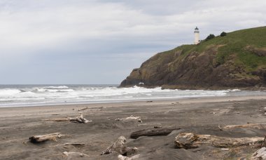 Kuzey kafa feneri Pasifik Okyanusu Sahili deniz feneri ışık