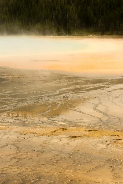 Mineral Water Grand Prismatic Spring Midway Geyser Basin Yellows — Stock Photo, Image