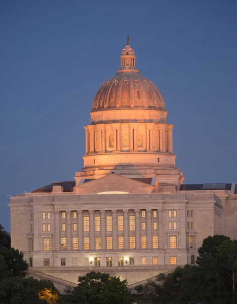 Jefferson City Missouri Capital Building Downtown Sunset Architecture — Stock Photo, Image