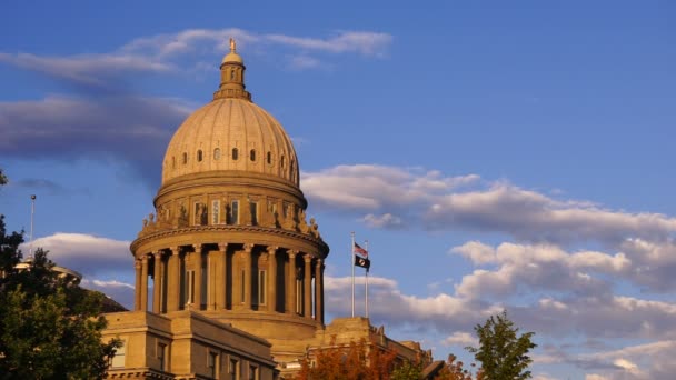 Boise Idaho Capital Downtown Capitólio Edifício Centro Legislativo — Vídeo de Stock