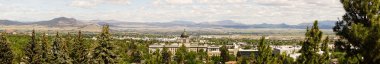 Wide Panoramic Capital Dome Helena Montana State Building clipart
