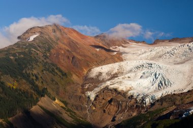 Kediotu Ridge şelale Alp Ridge Mt Baker erime buzul
