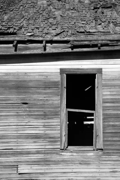 Run Down Abandoned Farm House Bleached Rotting Wood — Stock Photo, Image