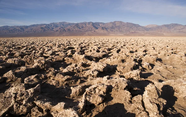 Sotto il livello del mare Campo da golf del diavolo Death Valley — Foto Stock