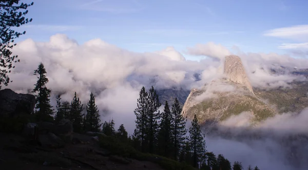 Vertikální složení Half Dome Portago Yosemite — Stock fotografie