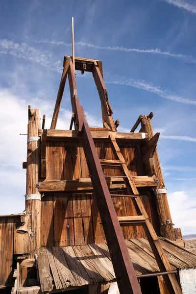 Ancien puits de mine abandonné Western Desert Ghost Town — Photo