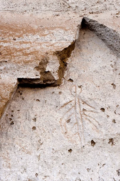 Lava łóżka Nm Petroglyph punkt Pictopraphs starożytnych Modoc Cliff sztuki — Zdjęcie stockowe