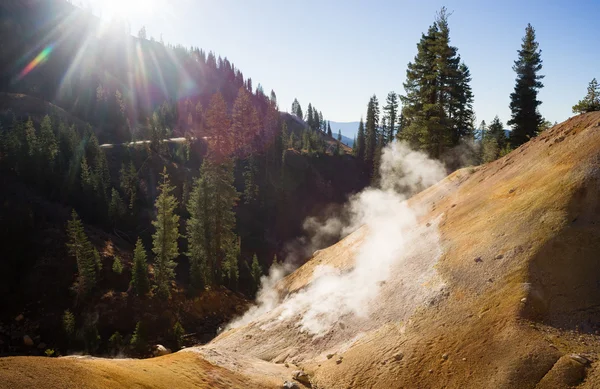 Searing Steaming Boiling Hot Thermal Pools Lassen Volcanic Area — Stock Photo, Image