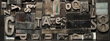 Metal türü Matbaa eski papirüs metin mektup