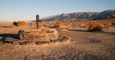 Stovepipe Wells Ancient Dry Well Death Valley California clipart