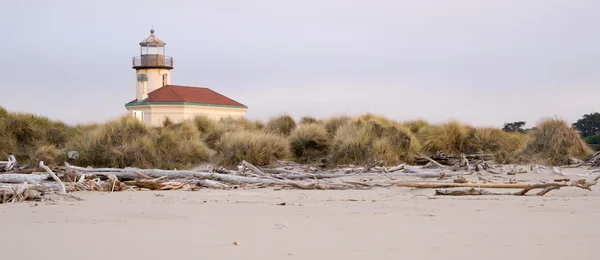 Río de Coquille Bullards Beach Faro Bandon Oregon Pacific —  Fotos de Stock