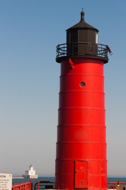 Milwaukee Pierhead deniz feneri Michigan Gölü dalgakıran ışık deniz feneri