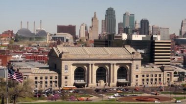 Kansas City Missouri Clay County şehir şehir manzarası gündoğumu