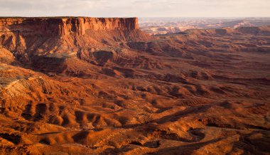 Günbatımı Soda yayları Havzası yeşil nehir Canyonlands Milli Parkı