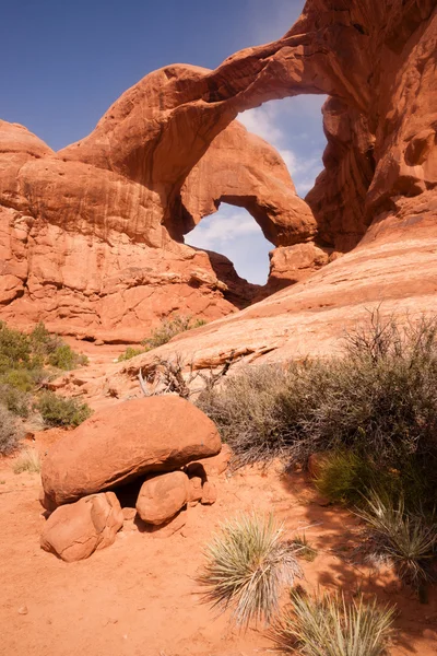 Drámai táj Rock formációkban Utah Nemzeti Park — Stock Fotó