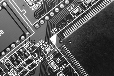 Computer Component Circuit Board Memory Processor Networking Car clipart