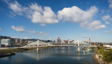Portland Oregon yeni köprü inşaat Willame geçiş Tilikum