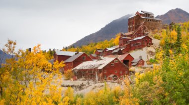 Wrangell St Elias Kennecott konsantrasyon Mill Alaska vahşi mayınlar