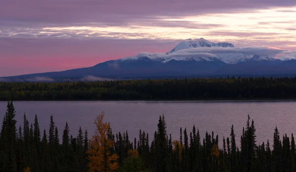Willow Lake Southeast Alaska Wrangell St. Elias National Park Stock Photo
