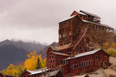 Wrangell St Elias Kennecott konsantrasyon Mill Alaska vahşi mayınlar