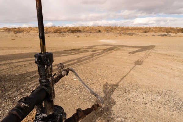 Estação de fraturamento de óleo da falta da bomba do eixo principal Wyoming — Fotografia de Stock
