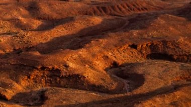 Günbatımı Soda yayları Havzası yeşil nehir Canyonlands Milli Parkı