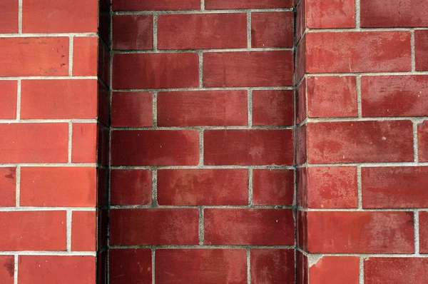 Fond de mur de brique rouge — Photo
