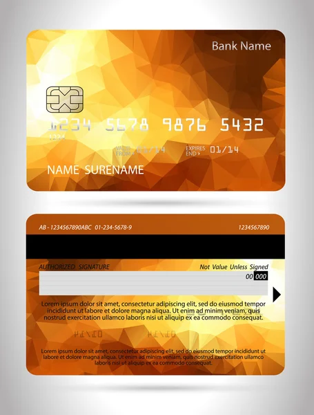 Templates of credit cards design — Stock Vector