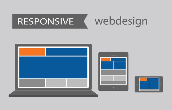 Responsive Webdesign — Stockvektor