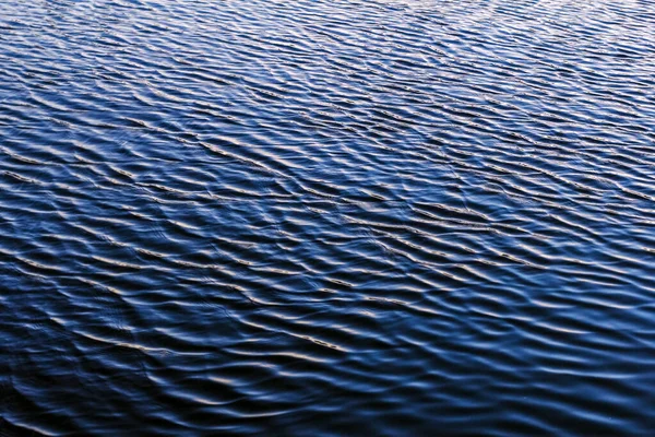 Expressive real ripples on water at dusk for thoughtful mood