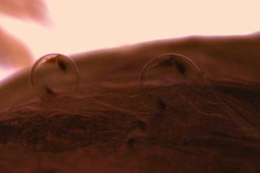 Negatif resim gibi iki büyük kabarcıklar