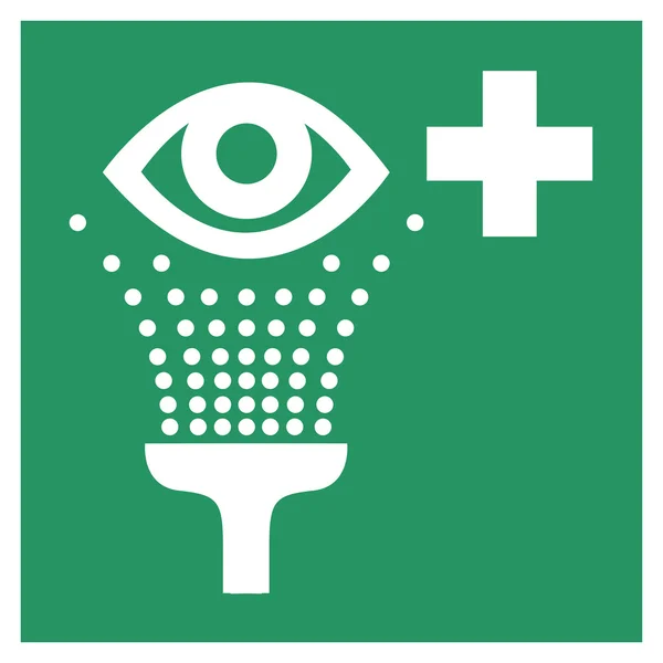 Güvenli durum işareti, göz duş