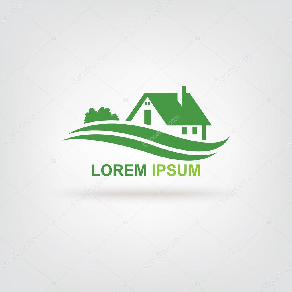 House abstract real estate vector idea design