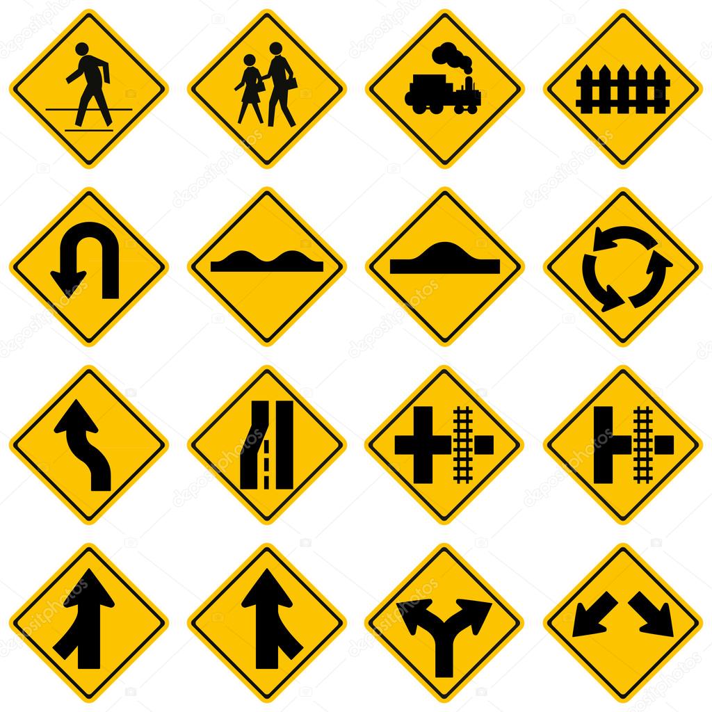 Standard Traffic sign collection. High quality