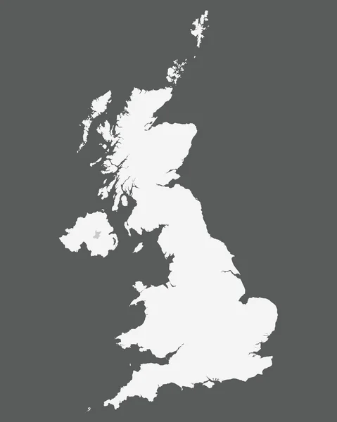 แผนที่ของสหราชอาณาจักร — ภาพเวกเตอร์สต็อก