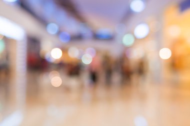 Bokeh ile alışveriş merkezinin arka planı bulanıklaşıyor