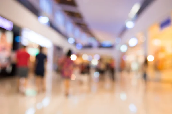 Shopping mall blur background with bokeh