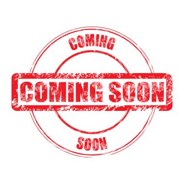 Lastik damga tasarım Coming Soon