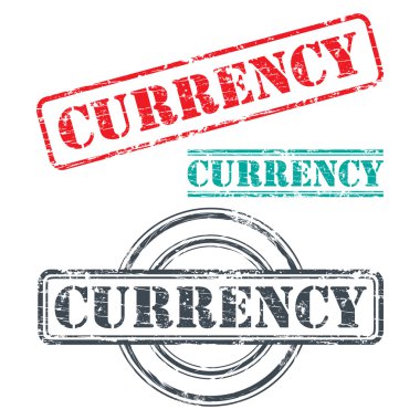 Lastik damga tasarım para birimi