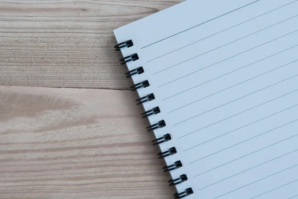 Cuaderno con suelo de madera — Foto de Stock