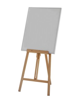 Boyama boş tuval poster tabela ile ahşap şövale standı 