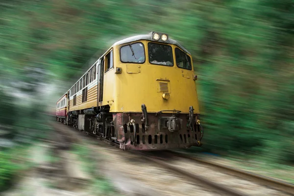 Train on the tracks — Stock Photo, Image