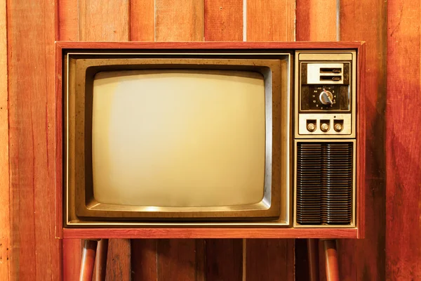 旧的老式电视 — 图库照片