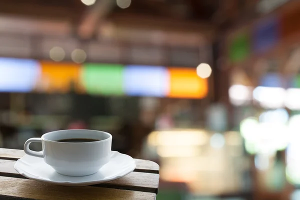 Taza de café en cafetería cafetería — Foto de Stock