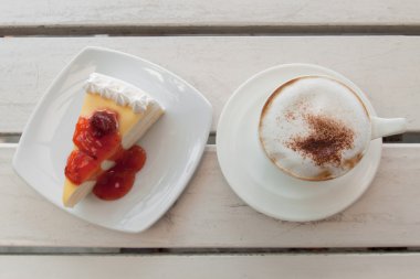 Krep pasta ile kahve 