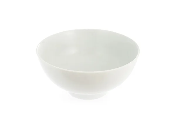 Λευκό κεραμικό πιάτο — Φωτογραφία Αρχείου