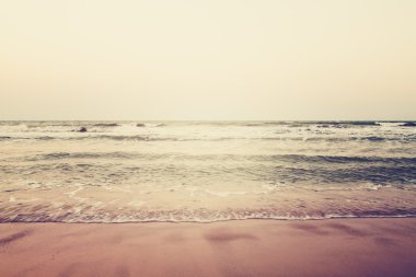 vintage tarzı denizde.