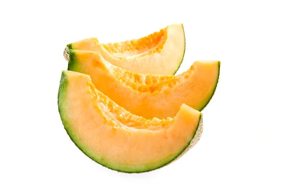 Cantaloupe melon slices — Stock Photo, Image